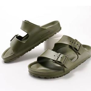 Brand new with box! Olive Birkenstocks
